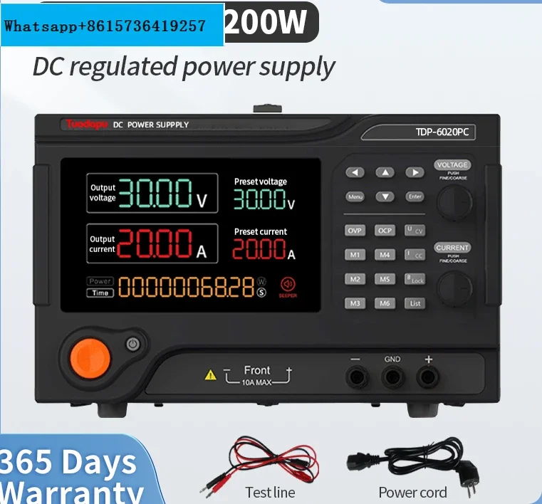 

Programmable DC power supply 300V 5A 600V 3A 500V 5A laboratory DC power regulator switch DC power port RS485 220V