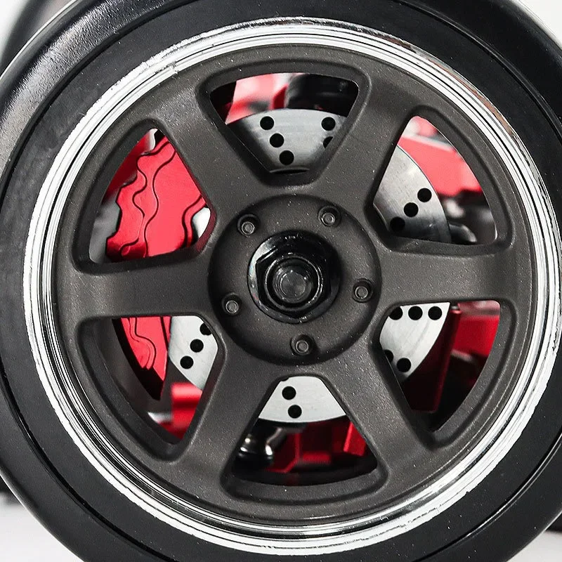 

4PCS/Set Aluminium Alloy Mental Brake Disc Drive Hub for TRAXXAS 1/10 4-TEC Drift Ford Mustang Accessories