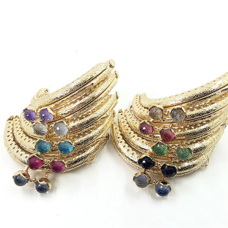 8.5 10.5 12.5CM Lotus head Bag Kiss Clasp Three colors semicircle Metal Coining Pattern Purse Frame DIY Bag Sewing Accessories