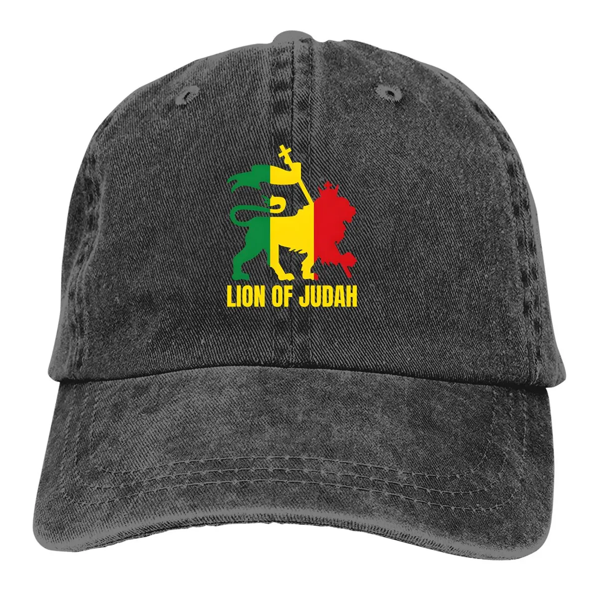 

Rasta Design Multicolor Hat Peaked Women's Cap Rasta Lion Of Judah Personalized Visor Protection Hats