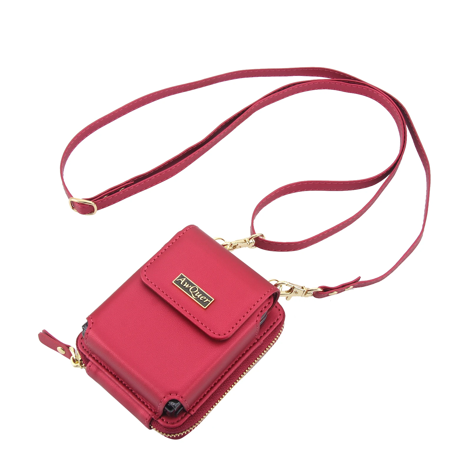 Crossbody Zipper Cards Solt Wallet Leather Case for Samsung Galaxy Z Flip 7 FE 6 5 4 3 5G Universal Bag Pocket Lanyard Cover