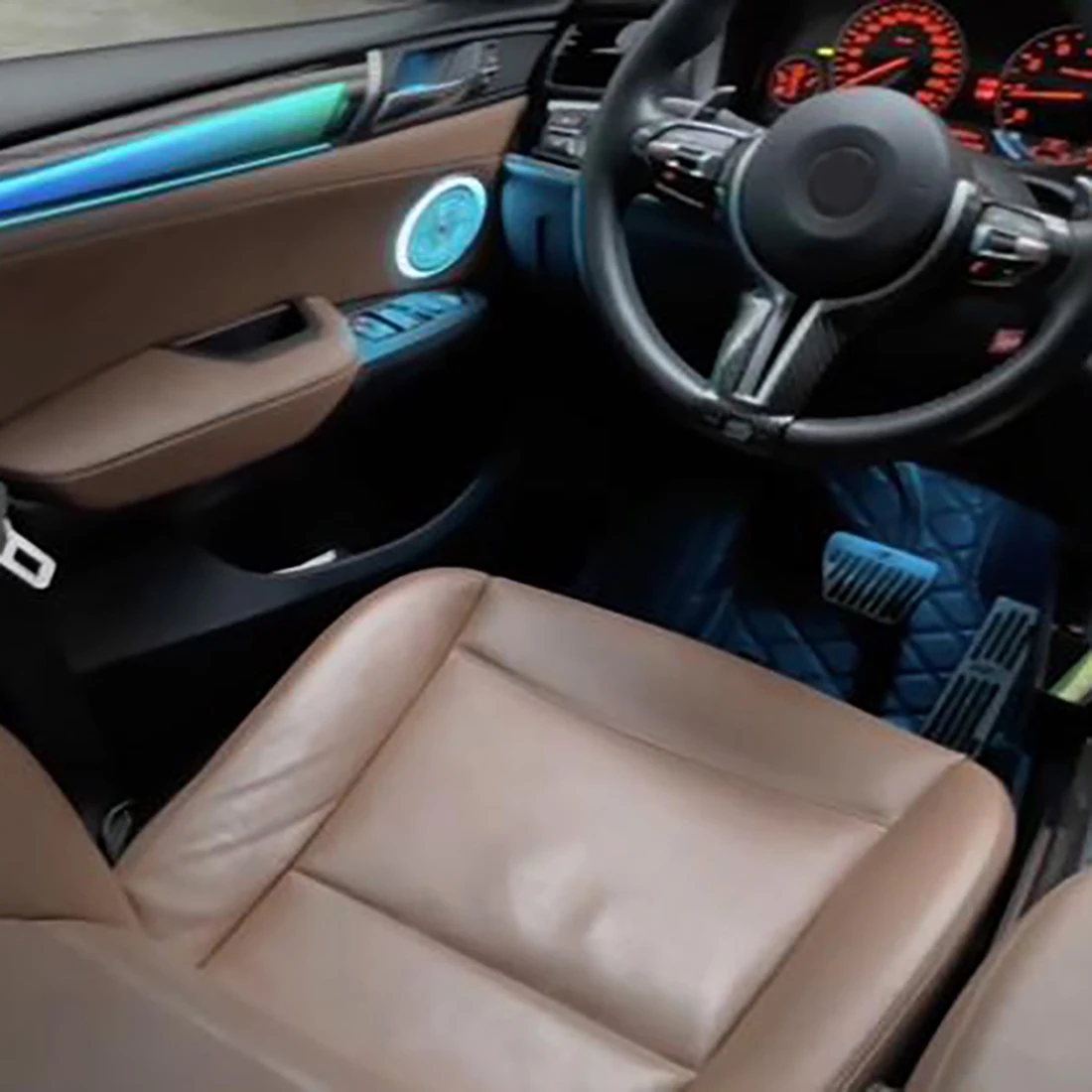 Ambient Light Kit For BMW X3 X4 F25 2012-2017 Interior LED 64 Color Symphony Dynamic Atmosphere Lamp APP Control