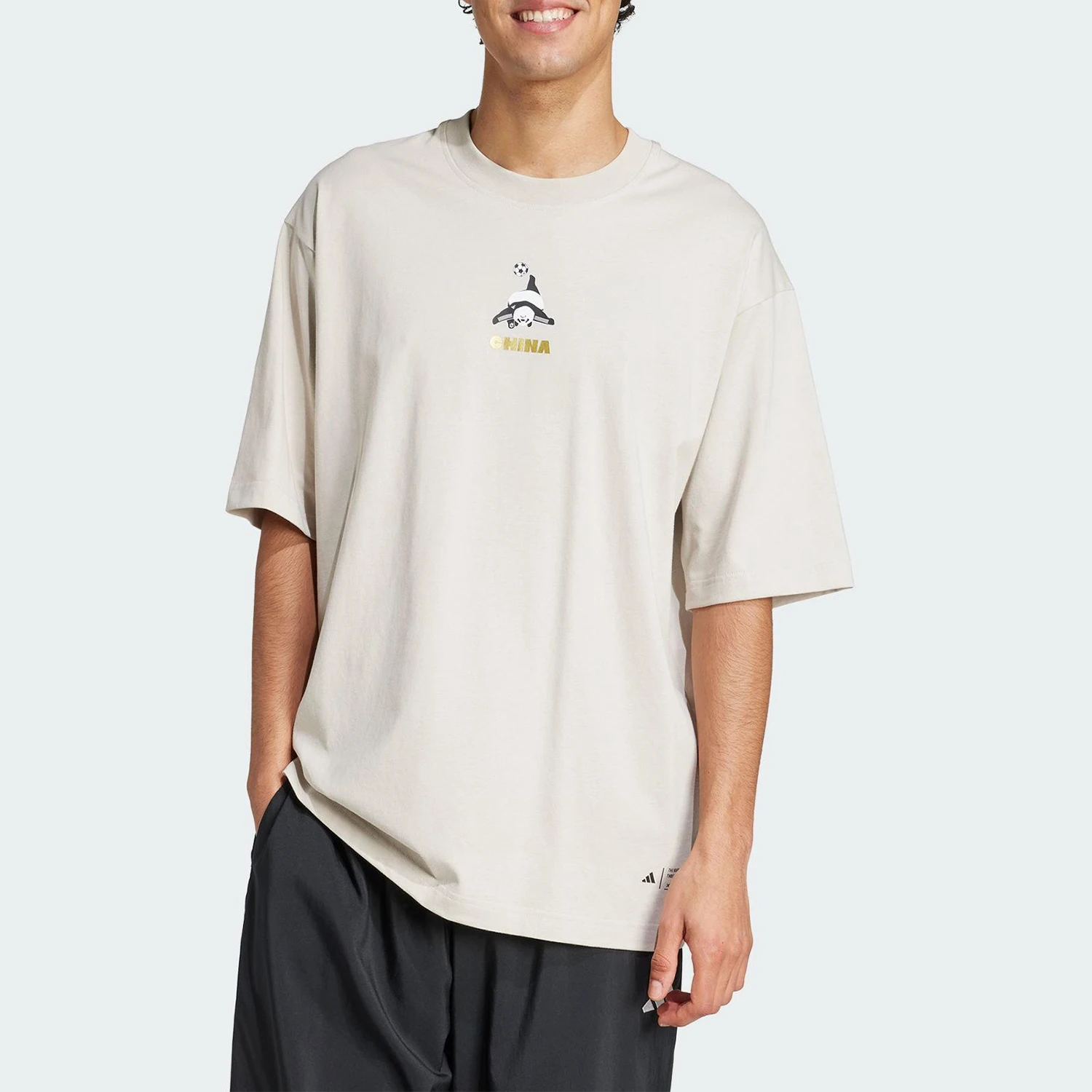 Adidas Original Summer New Unisex Back Print Breathable T-Shirt JZ3271