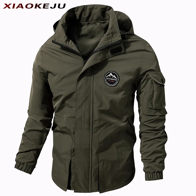 Work Wear Motorcycle Jacket Long Winter Jackets for Men Parkas Mountaineering Man Men's Clothing New Coats Military Luxury Coat