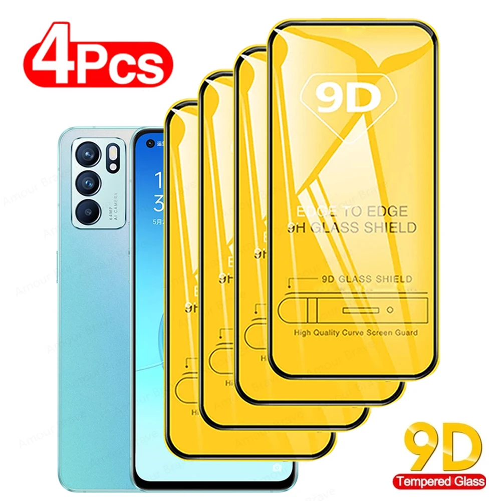 

9D Glass Screen Protector For OPPO A16 A16S A15 A15S A54S A54 A55 A56 A57 A53S A52 A9 2020 A74 A73 A72 A93S A92S A57 Glass Film