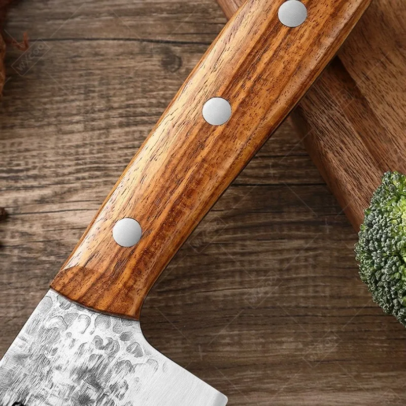 WXCOO Hand-Forged Kitchen Knives Set Japanese Chef Knife Meat Chopping Cleaver Fish Vegetables Slicing Butcher Steel