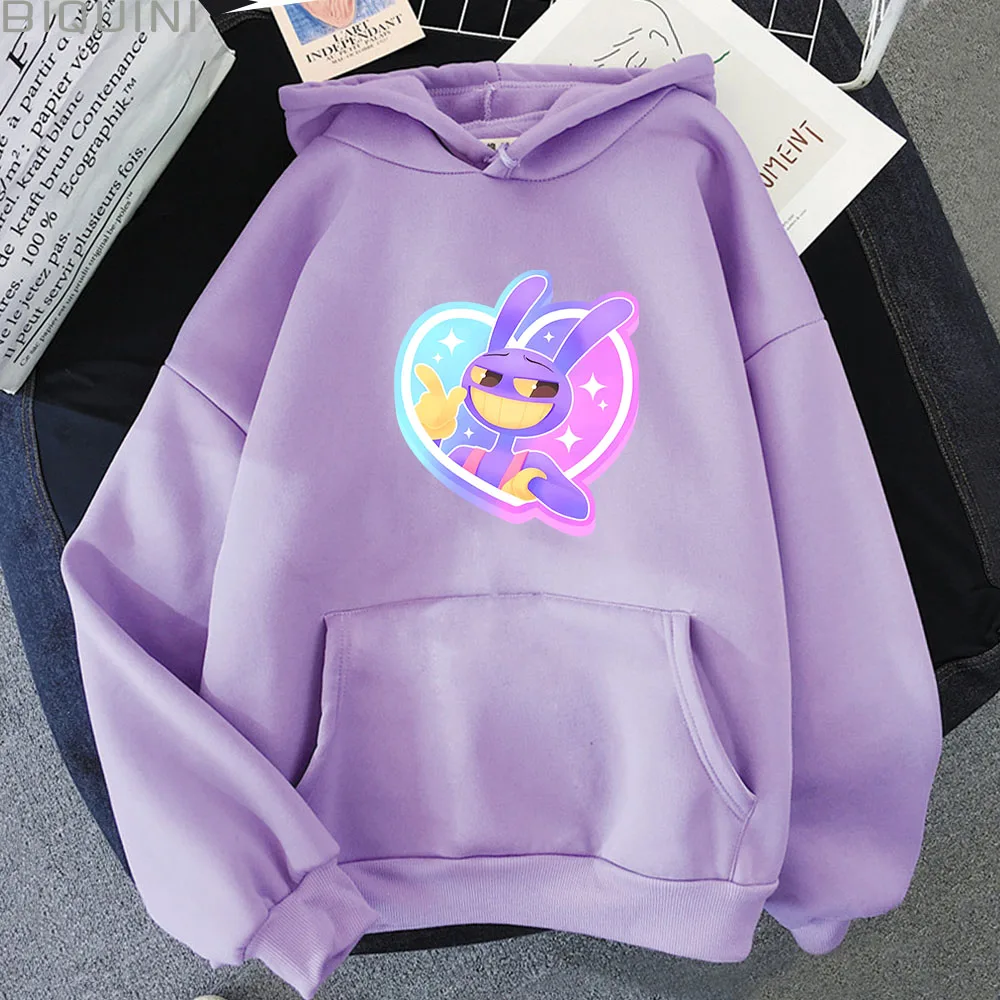 The Amazing Digital Circus Jax Rabbit Autumn and Winter New Printed Sweatshirts Casual Loose Long Sleeve Pullovers Clothes Men