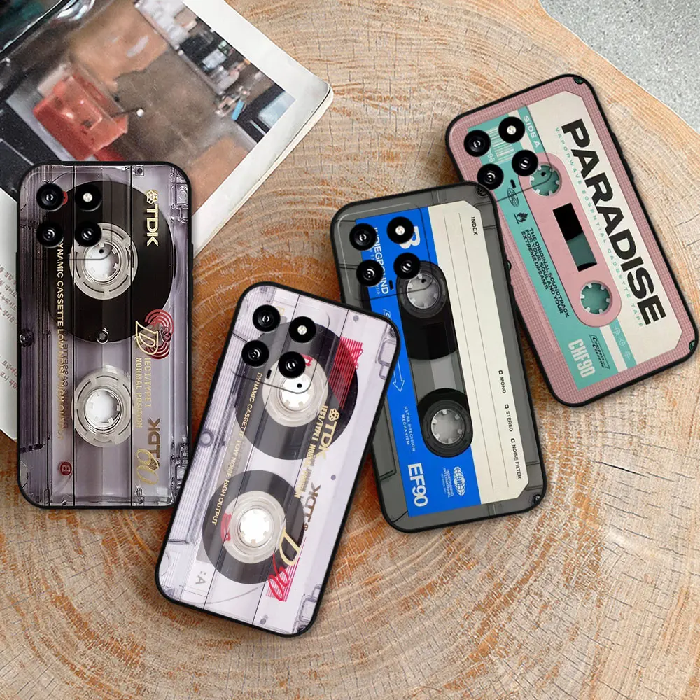 Magnetic Radio tape Cassette Phone Case For Xiaomi POCO F5 F4 F3 F2 F1 X5 X4 X3 X2 M5 M4 M3 M2 GT PRO NFC 4G 5G Shockproof Cover