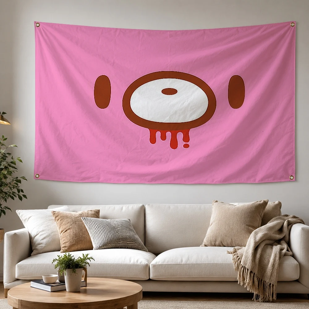 G-Gloomy Bear Fashion Brand Outdoor Flag for Home Camping Party Club Decor Garden Yard Wall Hanging Banner
