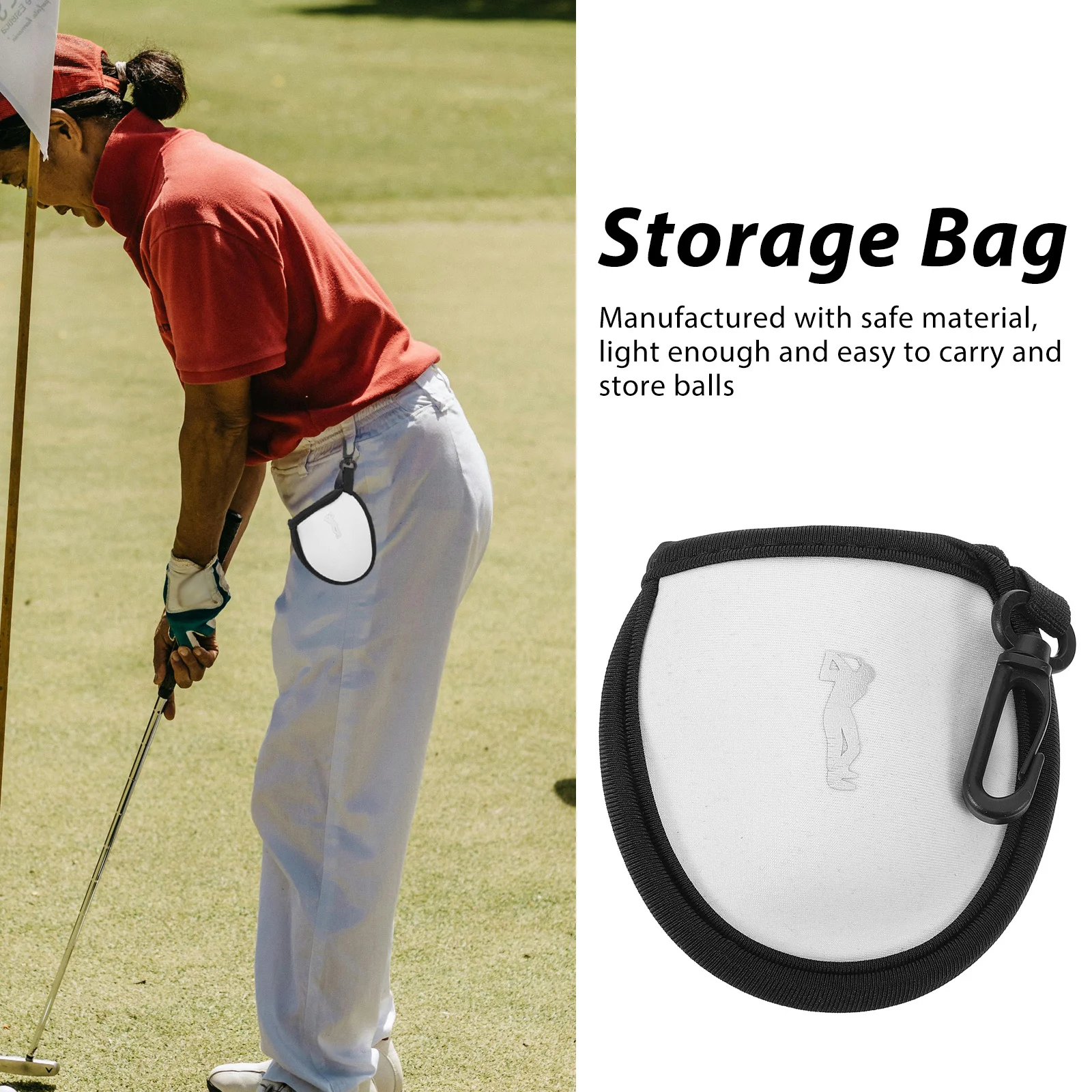 

Golf Fanny Pack Golf's Waist Bag Convenient Golfs Ball Tee Pouch Compact Utility