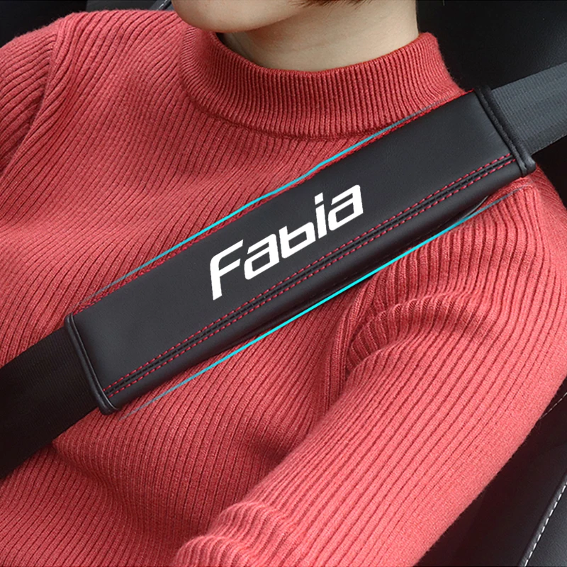 

For Skoda Fabia 1Pcs Car Seat Belt Covers Car Interior Accessories