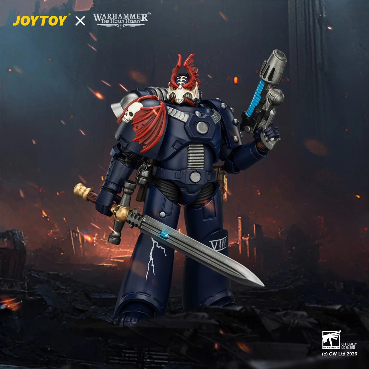 [IN STOCK] JOYTOY Warhammer 40K 1/18 Action Figure Ultramarines Primaris Lieutenant Argaranthe Anime figures Toys Model view 6