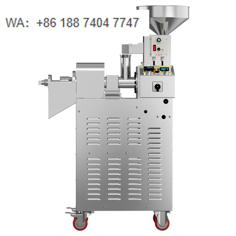 2025 Fully Automatic Commercial Peanut Oil Press Machine Small Electric Oil Fryer for Sesame Oil Food Processing Machinery