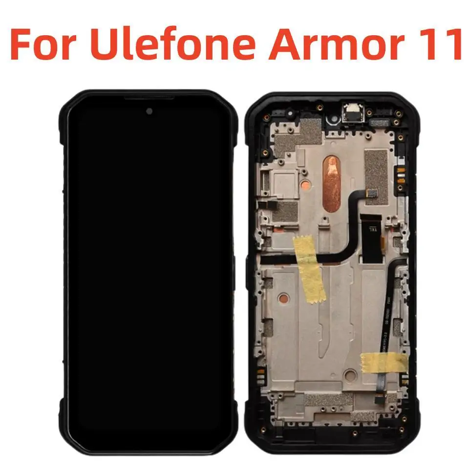 New Original For Ulefone Armor 11 6.1 Inch Touch Screen LCD Display + Frame Assembly Replacement Android 10.0 Smart Phone велобандана buff original nubra multi 120708 555 10 00