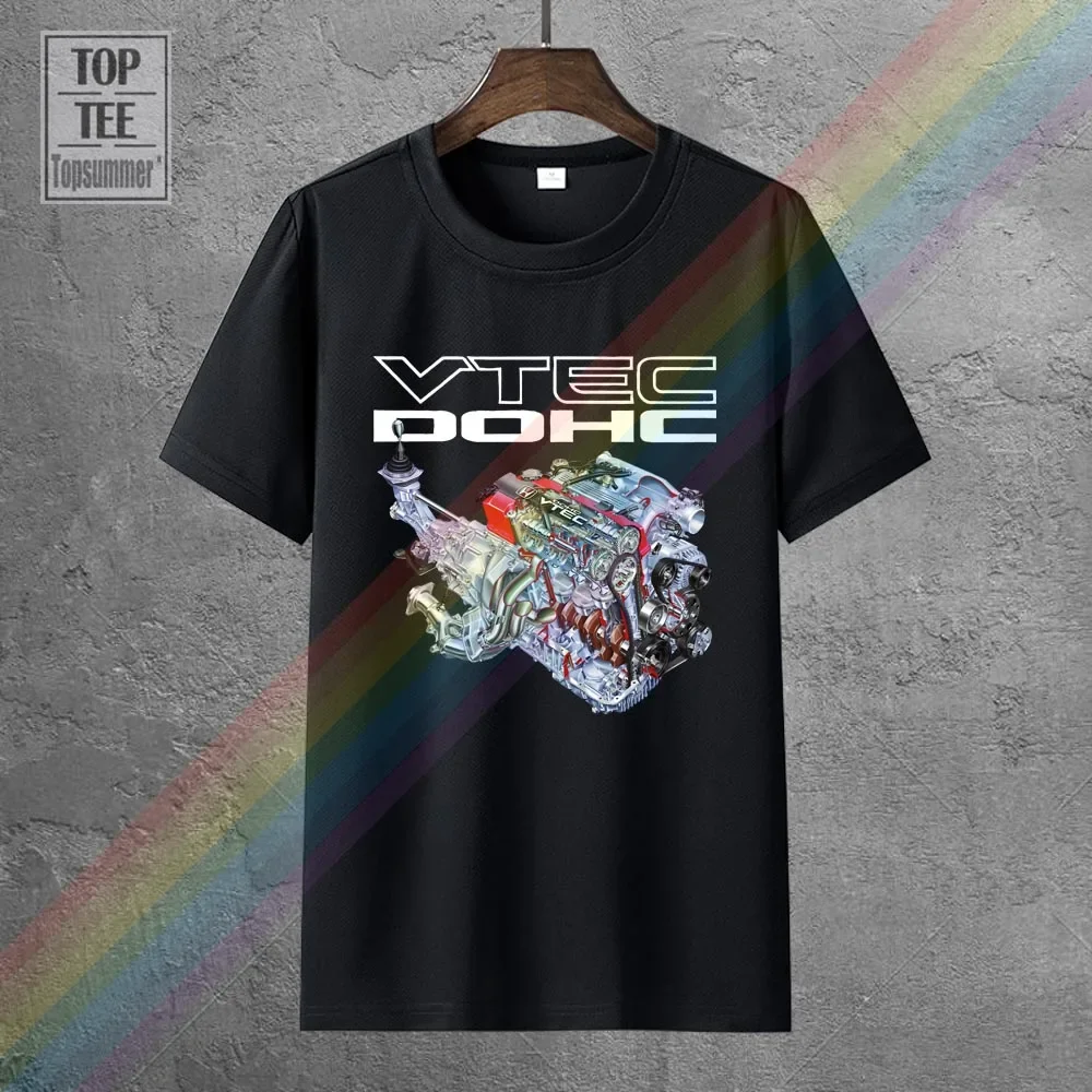 Vtec Engine T Shirt Hon Dohc Racing Shirt Men'S Graphic Tee Man'S Summer Fashion Solid Fitness High Quality Short Sleeve Shirts