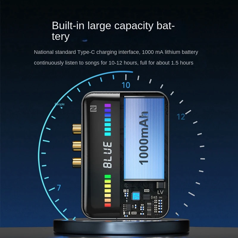 Receptor Bluetooth 5.3NFC, adaptador Universal Coaxial de fibra óptica negra, transmisor Bluetooth Hifi