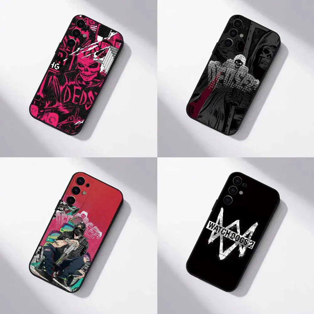 Game Watch Dogs 2 Phone Case Black Silicone Soft For Samsung S25,S24,S21,S22,S23,S30,Ultra,S20,Plus,Fe,Lite