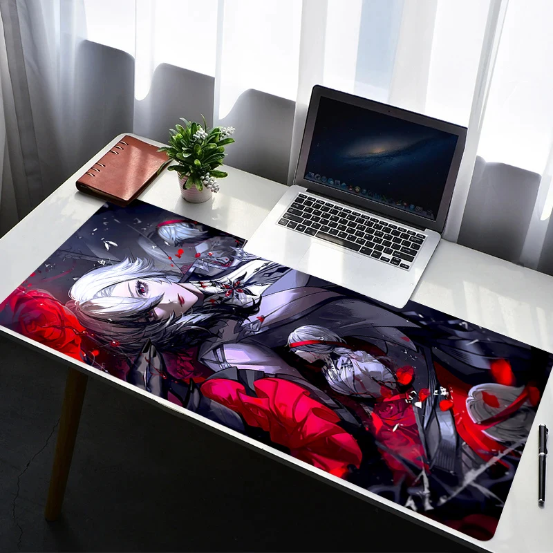 

Mouse Pad Laptop Rubber Extended Desktop Mat Computer Gamer G-genshin Impact Arlecchino Mousepad Gaming Accessories Keyboard Pad