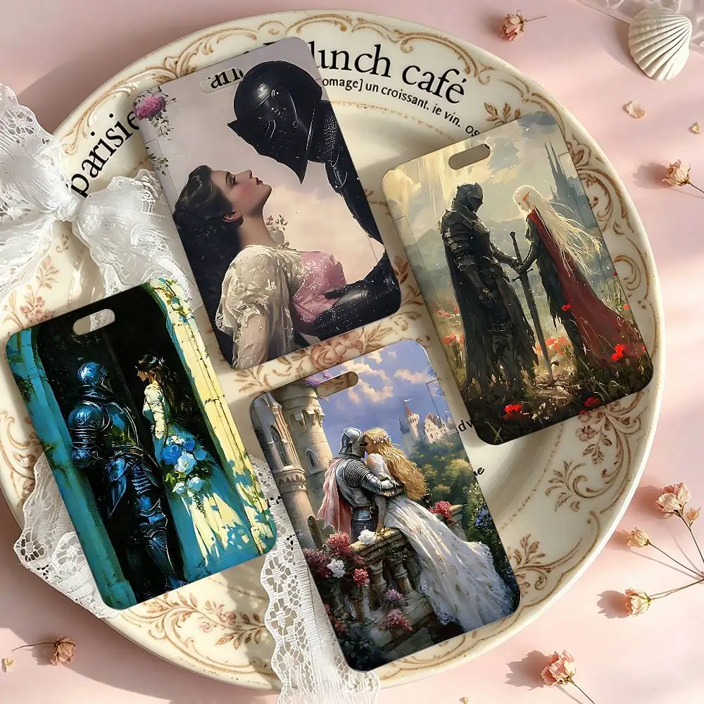 Beauty And The Knight NFC Contactless Sliding Card Sleeve For Student Cards, Bus Cards, ID Cards, And Work Permits