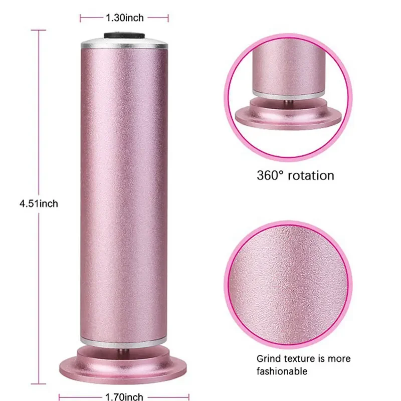 High Quality Portable Pedicure Tool Electric Foot File Callus Remover Dead Skin Removal Foot File Grinder