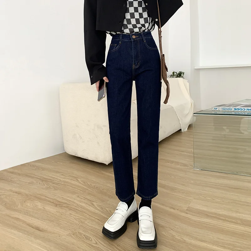 Mode Neue Frühling Sommer Jeans Hosen Frauen High-Taille Stretchy Dünne Büro Dame Denim Hosen Mädchen Casual Kleidung Partei geschenk