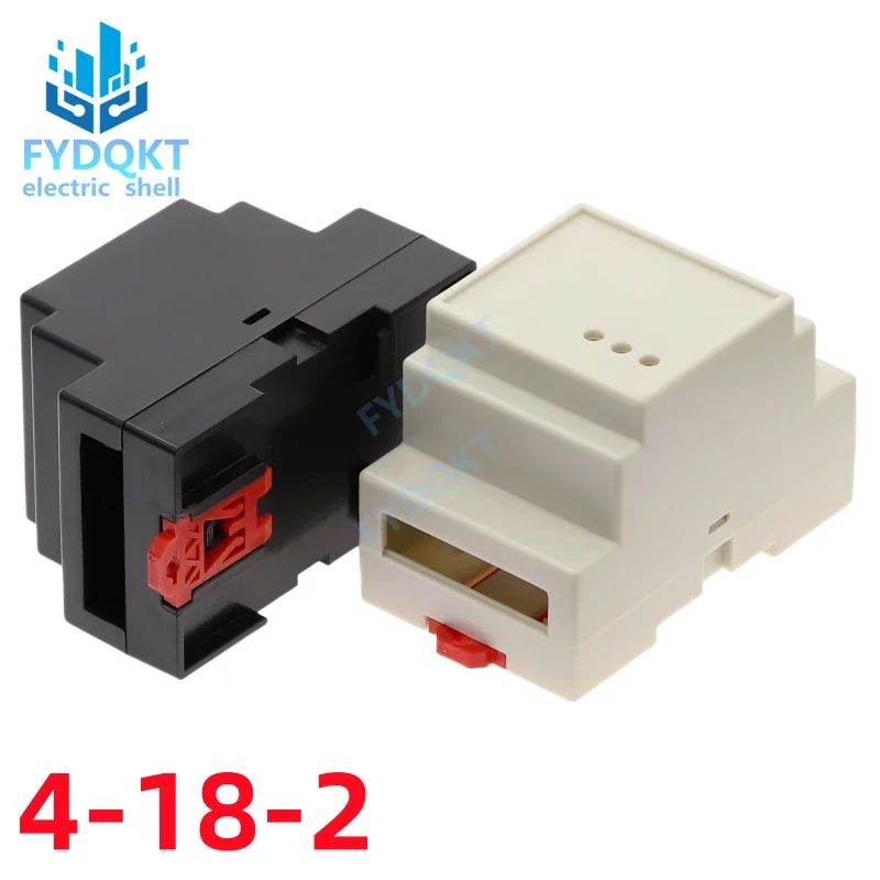new DIN 35-Rail PLC 88X54X59MM Fire Detection Material Instrument Shell Controller Case Rail Junction Box 4-18 4-18-1 4-18-2 image 5