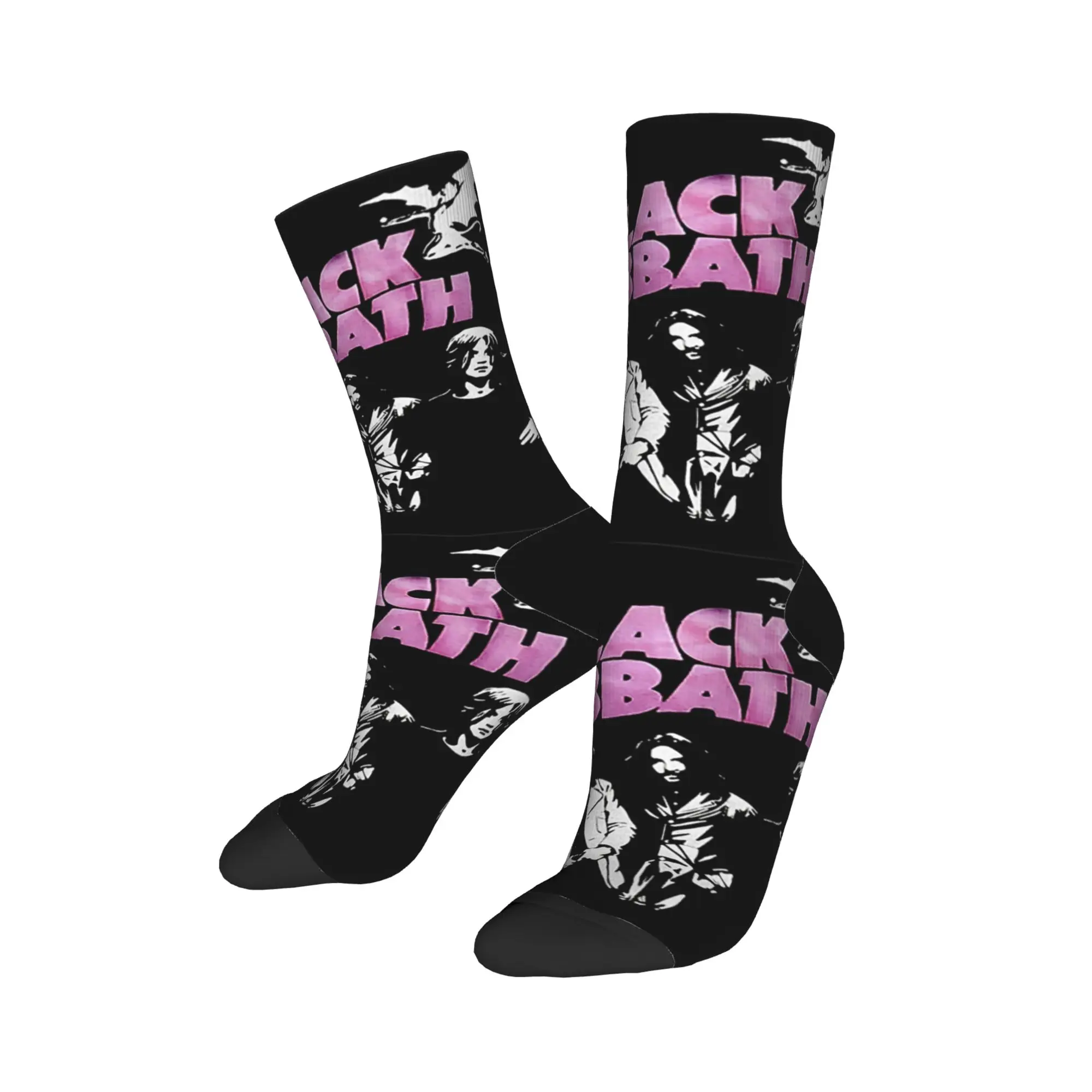 Black Sabbaths Stockings Men album Socks Medium Soft Fashion Socks Autumn Running Non Slip Graphic Socks Birthday Gift