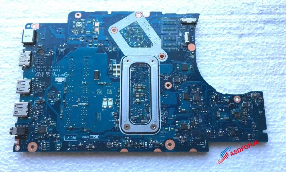 Original FOR DELL INSPIRON 15 5565 P66F002 MOTHERBOARD A10-9600P Radeon LA-D803P All Tests OK