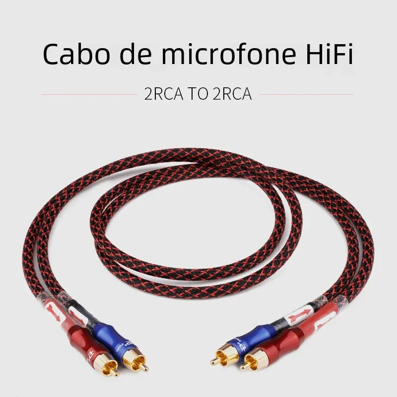 Cavo RCA per coppia stereo HIFI YYAUDIO Cavo di interconnessione audio Hi-Fi premium da 2rca a 2rca ad alte prestazioni