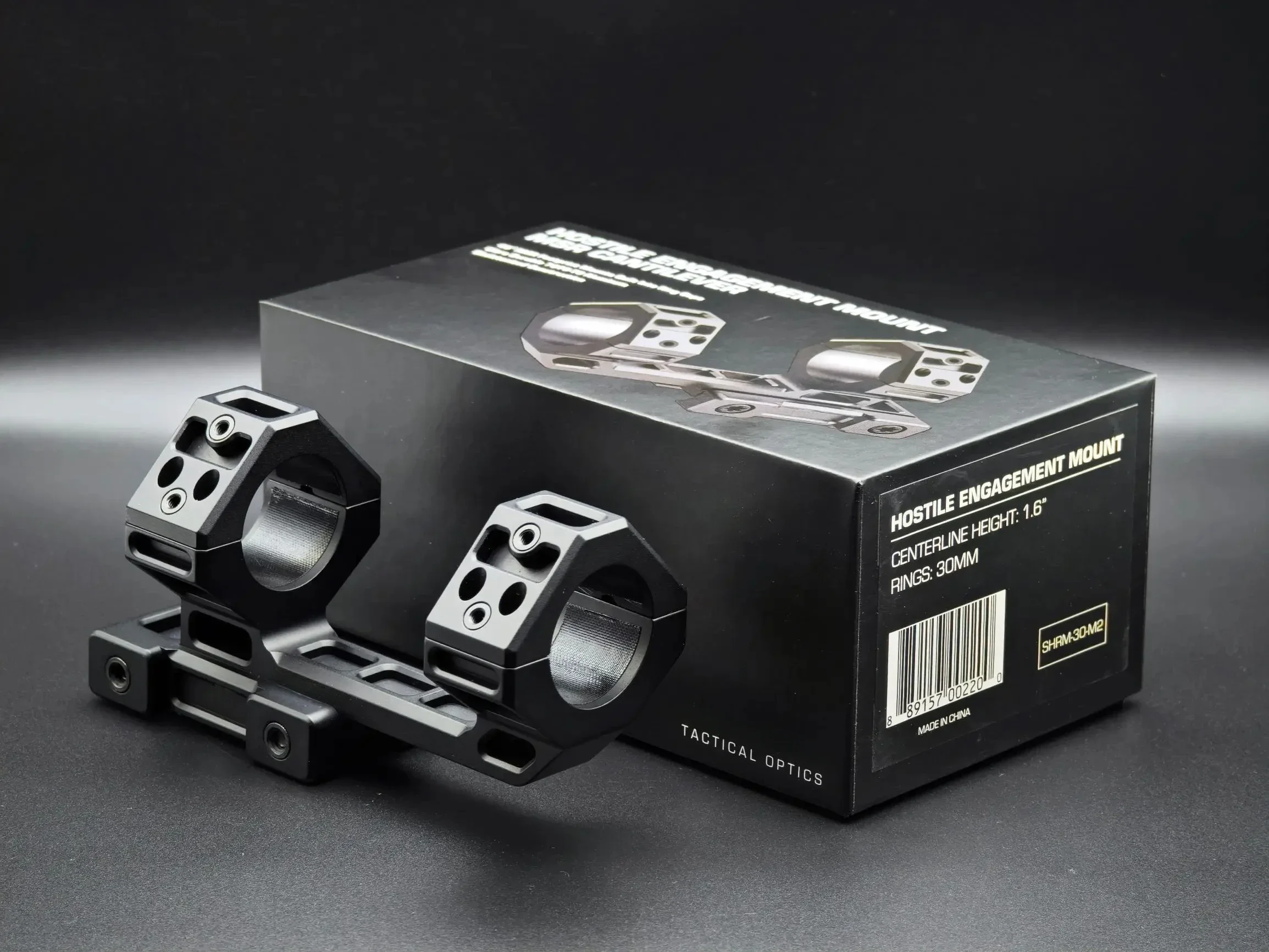 

Original Hostile Engagement Mount 1.60 Inch Centerline Height 30mm Scope Sight Ring Made with 7075 Aluminum for Hunting Tube