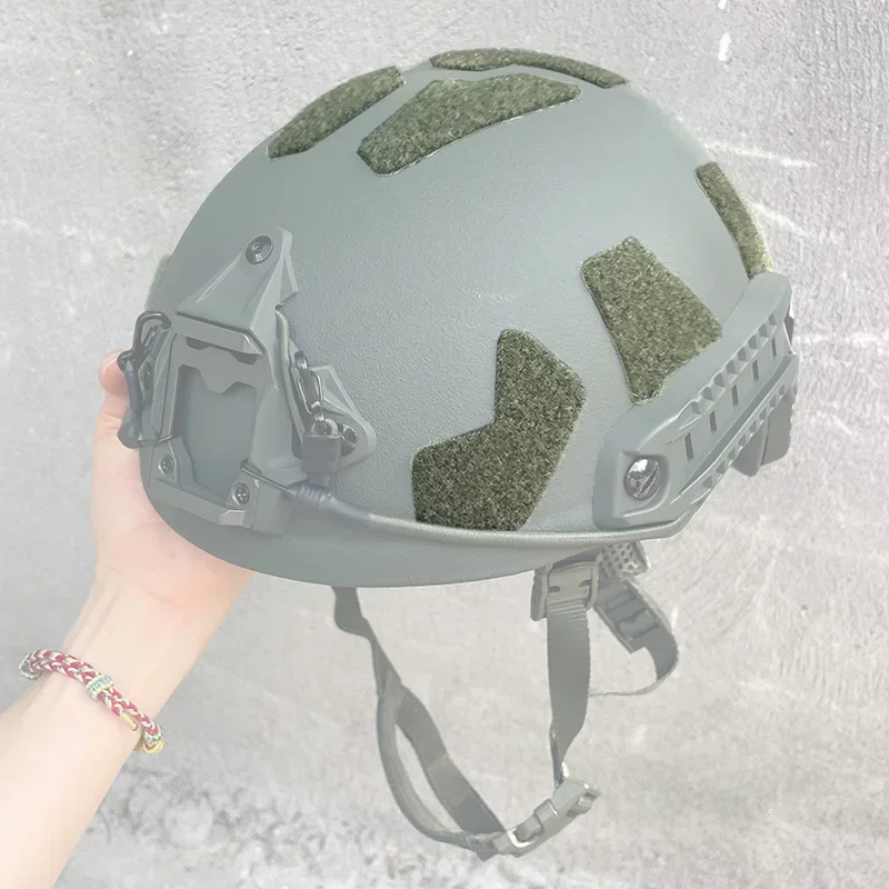 11PC Tactical FAST Helmet Patch Set - No Drill Adhesive Hook & Loop Stickers for Super High Cut Helmets