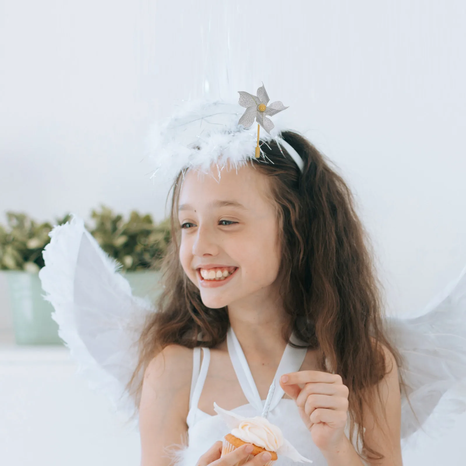 

20 шт., заколки для волос с ветряной мельницей, безопасные пластиковые металлические модные заколки для волос для повседневного ношения, блестящие аксессуары для детей