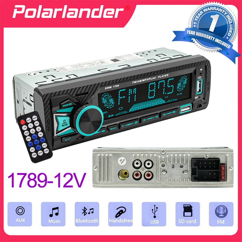 

1 Din Car Radio 12V Smartphone APP Control Bluetooth Multimedia Player BT FM USB TF AUX Audio Copy Function AI voice 60W*4