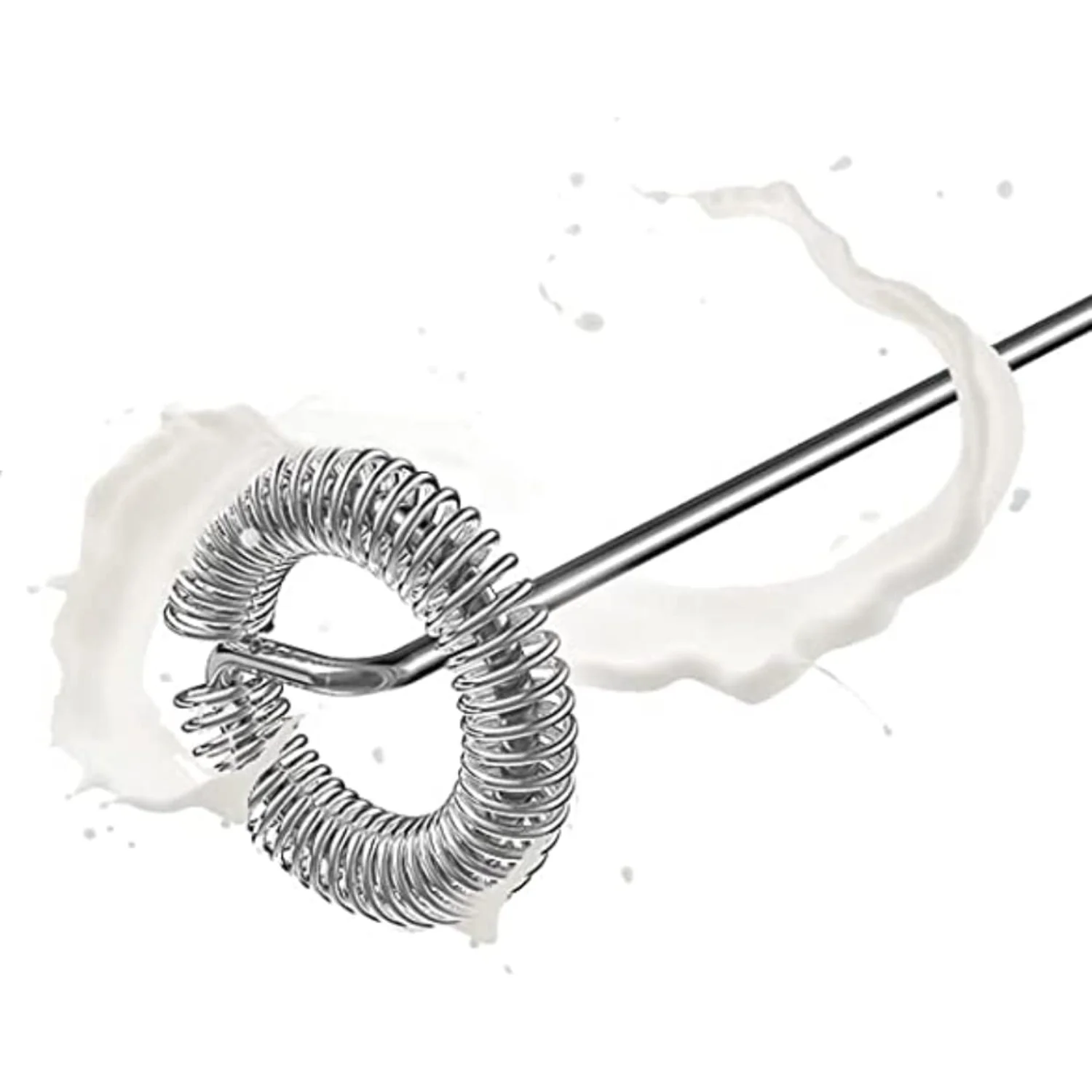 ミルク泡立て器 ステンレススチール バッテリー駆動フォームメーカー 泡立て器 ドリンクミキサー ブレンダー コーヒー、フラッペ、ラテ、マキアート、抹茶用