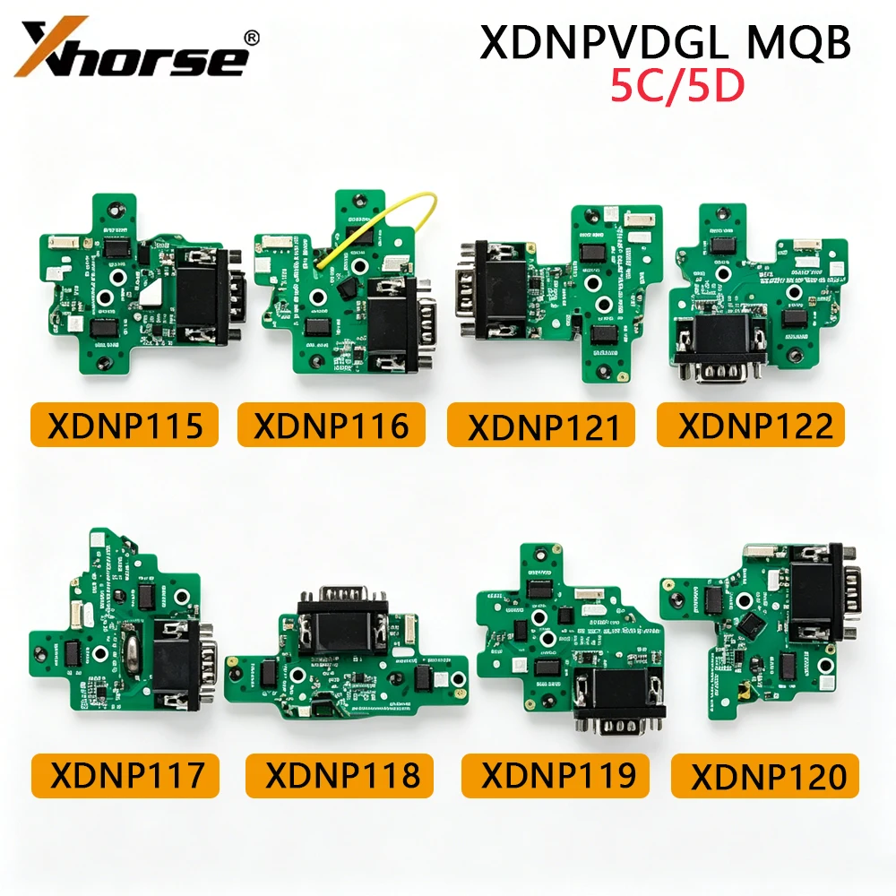 Xhorse XDNPVDGL MQB 5C/5D Dedicated Adapter Set XDNP115-122 Work With Key Tool Plus Multi Prog For VW Audi Car Key Programming