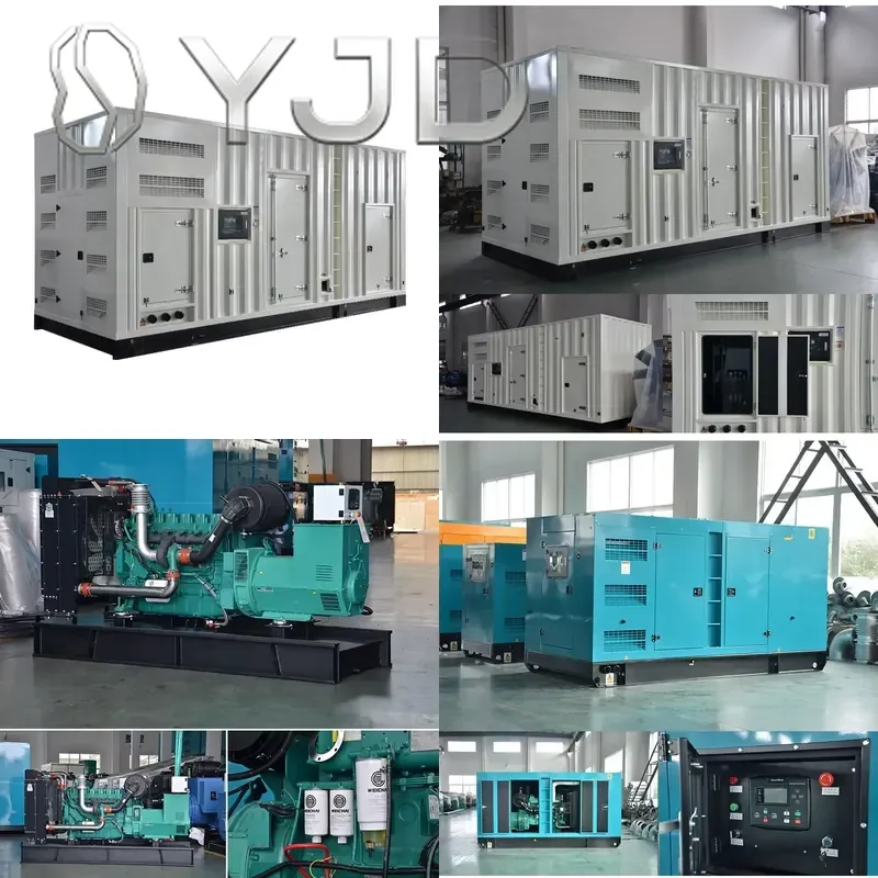 YJD Low Emission diesel Generator 250 Kva Container Type Generators Price 200kw Silent Canopy Gensets for Sale