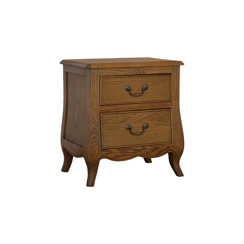 

Прикроватная тумбочка из цельного дерева в американском стиле, французский дубовый диван в стиле ретро с двумя насосами, боковой шкаф