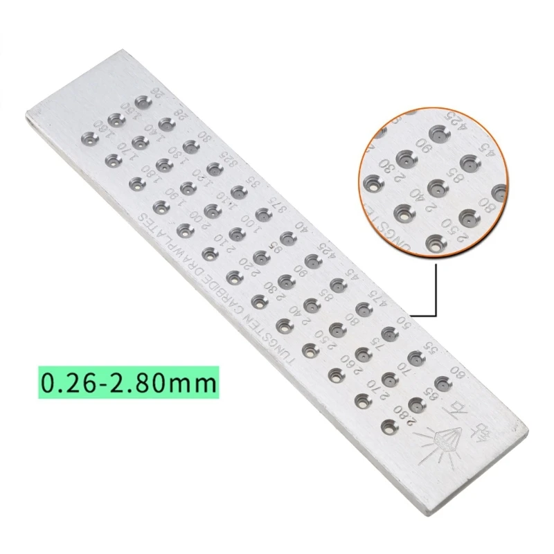 634C Wire Drawplate with 39 Round Holes 0.26-2.8mm Wire Drawplate