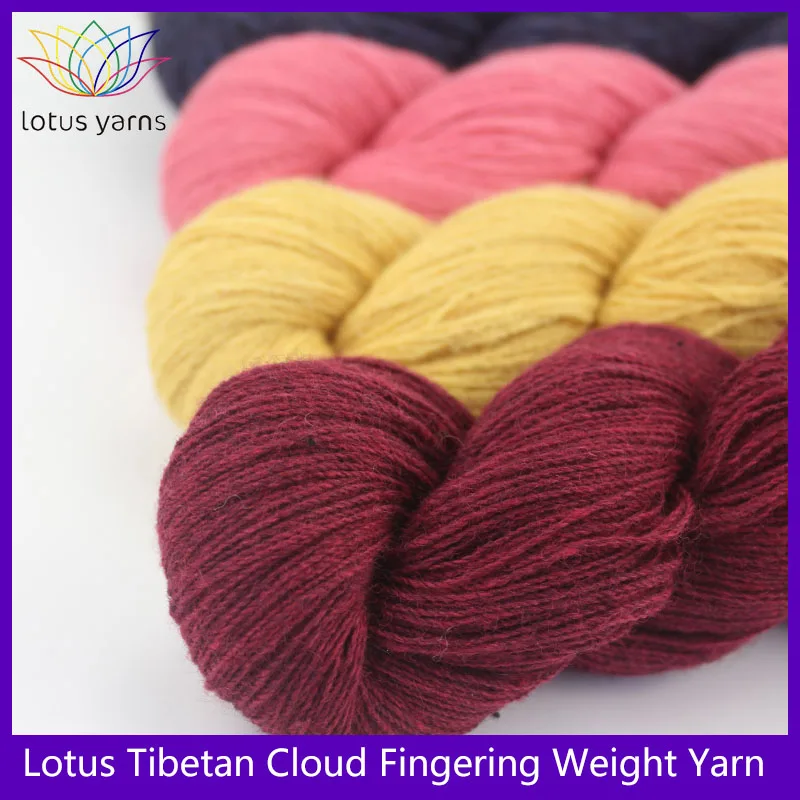 2*50g hank 100% Tibetan cloud  fingering weight hand knitting yarn High quality yarn