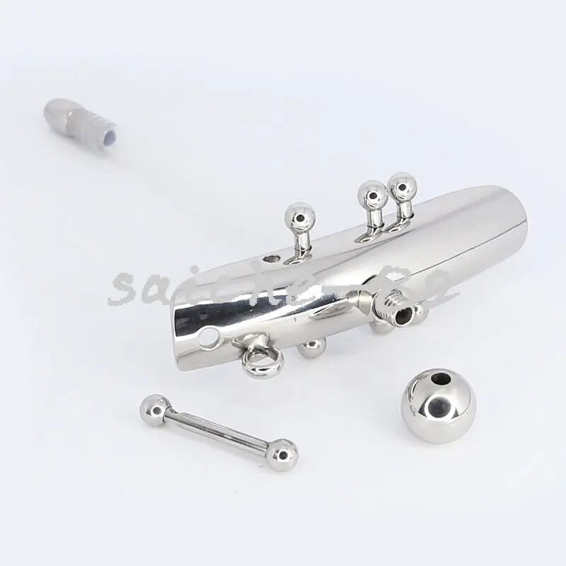 Stainless Steel Female Chastity Belt Device Private Parts Lips Underwear Lock