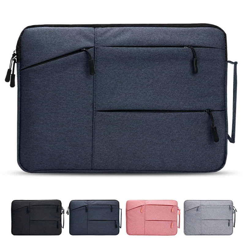 Bolsa para laptop 13 14 15 16 polegadas, à prova d'água, para notebook, macbook air pro 15.4 15.6, lenovo, bolsa de mão, maleta