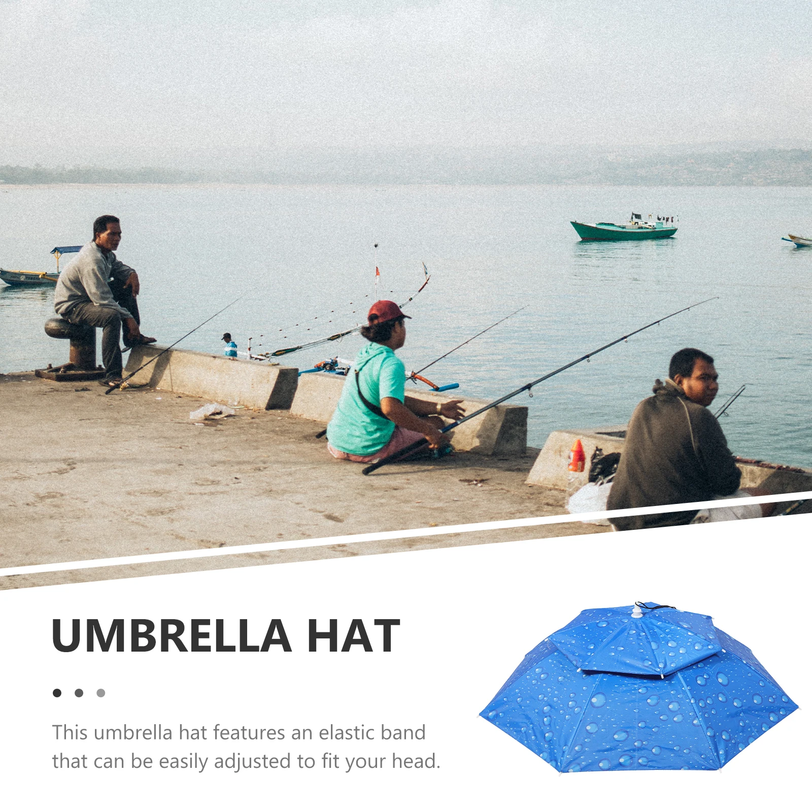 

Umbrella Head Hat Sunscreen Fishing Umbrellas Protection Outdoor Oxford Textile Caps