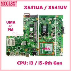 X541UV i3/i5-6th Gen 0G/4G/8G-RAM UMA/GTX920M-V2G Mainboard For ASUS X541UV X541UVK X541UA X541U F541U F541UV Laptop Motherboard