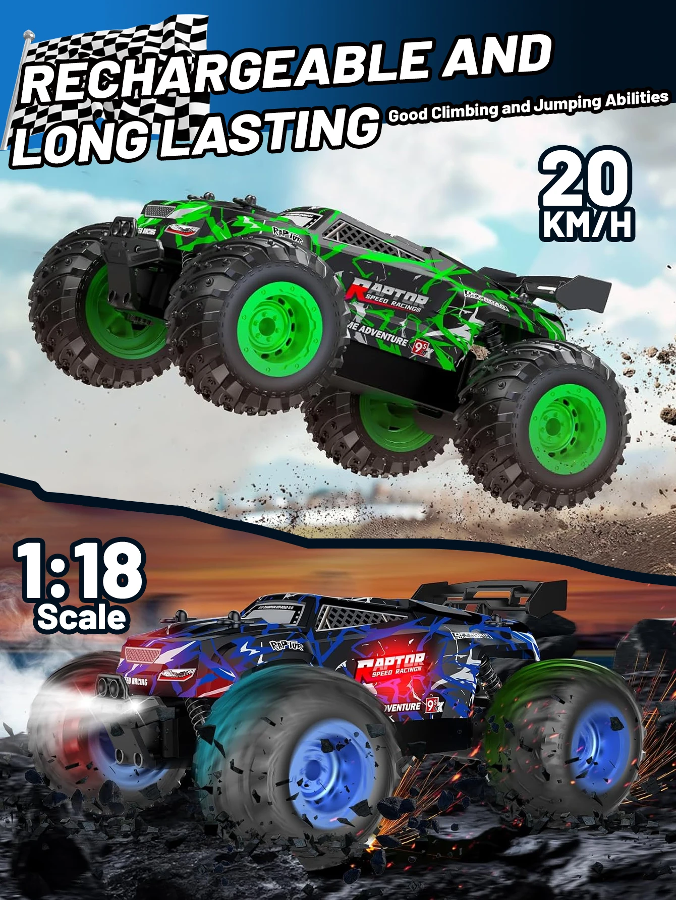 Camion monstre RC 2WD, voiture - Kids Toys Cycle avis et prix