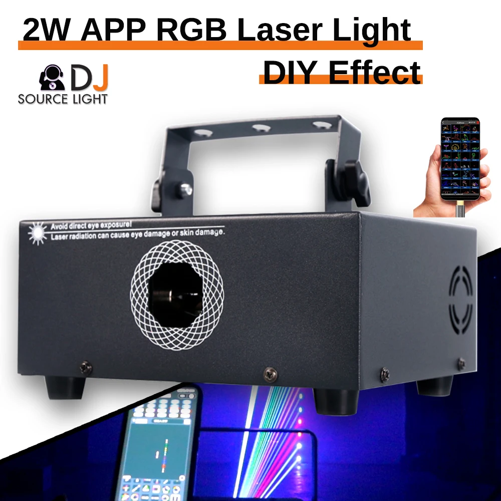 rgb laser lines beam stage light projetor bluetooth animacao musica festa danca bar profissional system show 2w dmx dj novo 01