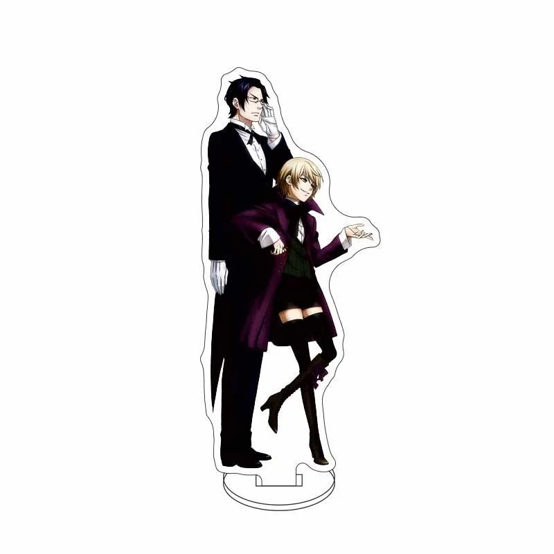 Black Butler ANIME 15CM Sebastian Michaelis Ciel Phantomhive Acrylic Figure Stand Model Cosplay Toy Birthday Ornament keychain