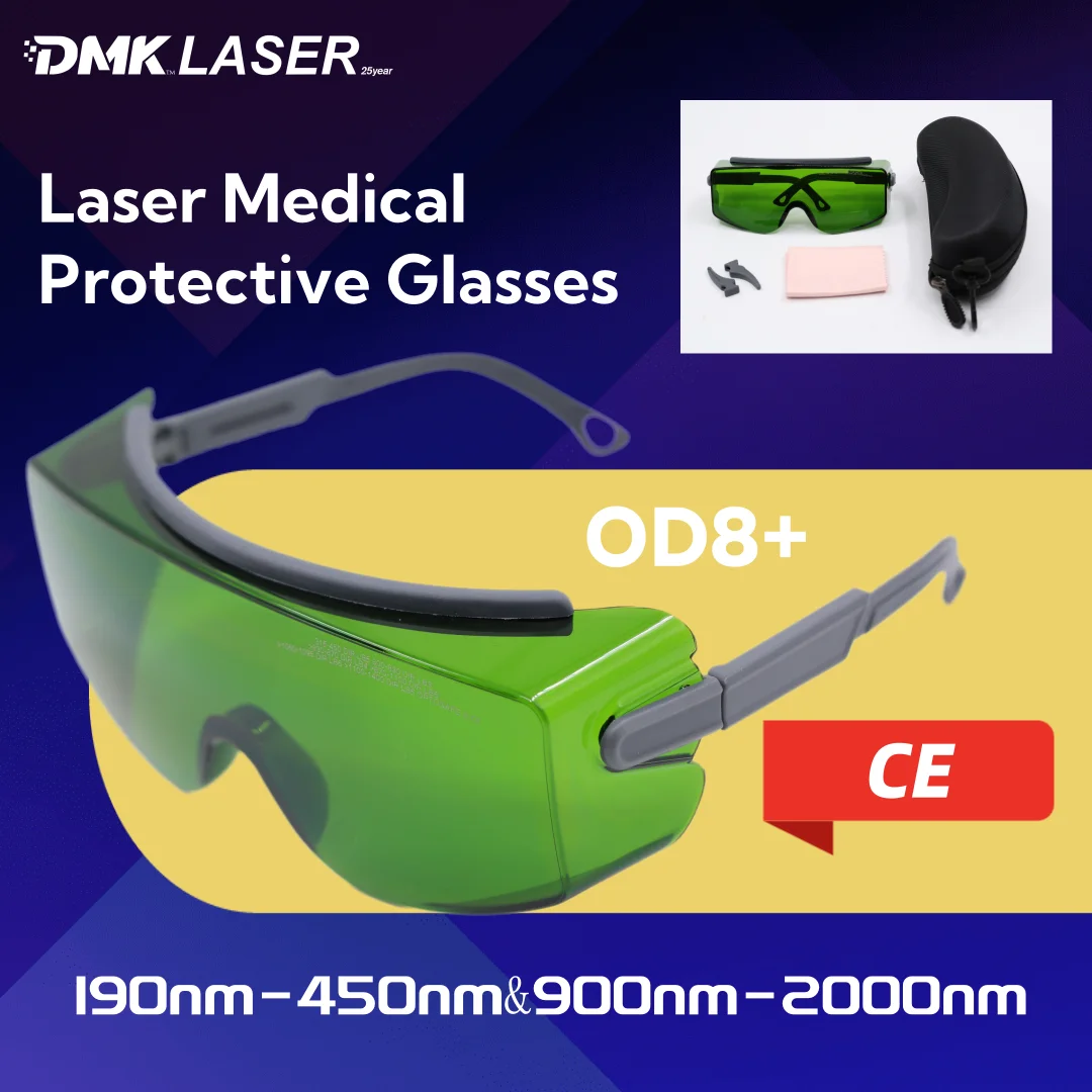 

DMK Laser medical protective glasses goggles for welding operator anti radiation with OD 8+ optical density CE