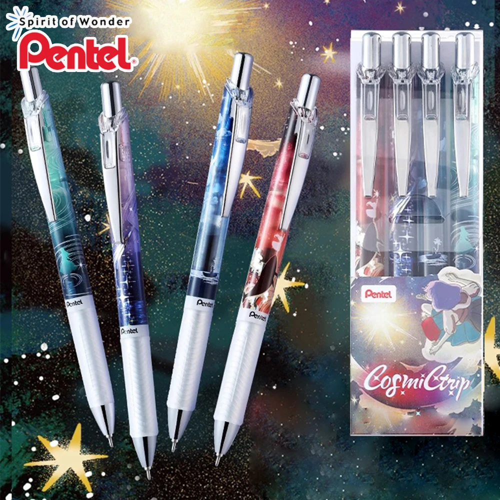 

1pcs Japan Pentel Gel Pen Cosmic Limited BLN75TLGX Fast Dry Smooth EnerGel Large Capacity Black 0.5mm School Office Stationery
