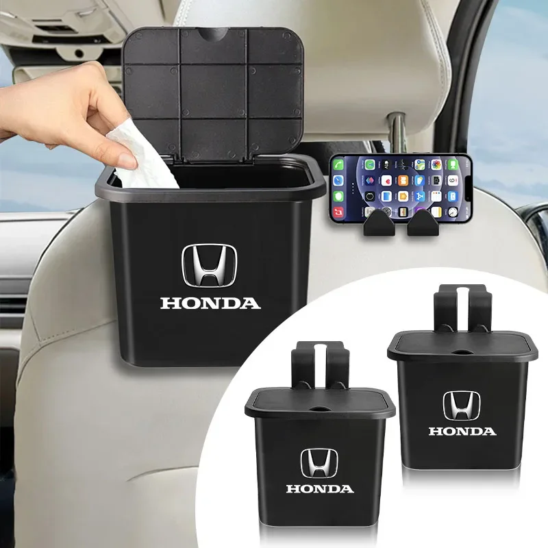 

Для Honda Civci CRV Accord Mugen Prelude FIT City CRZ спинка автомобильного сиденья висит мусорный бак для хранения авто значок ящик для хранения спинки сиденья