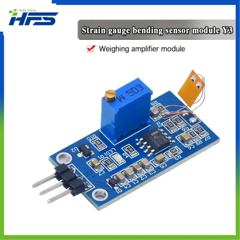 

BF350-3AA Bend Strain Gauge Bend Sensor Module Y3 Weighing Amplification Module Sensor Biosensor Mixture for Arduino